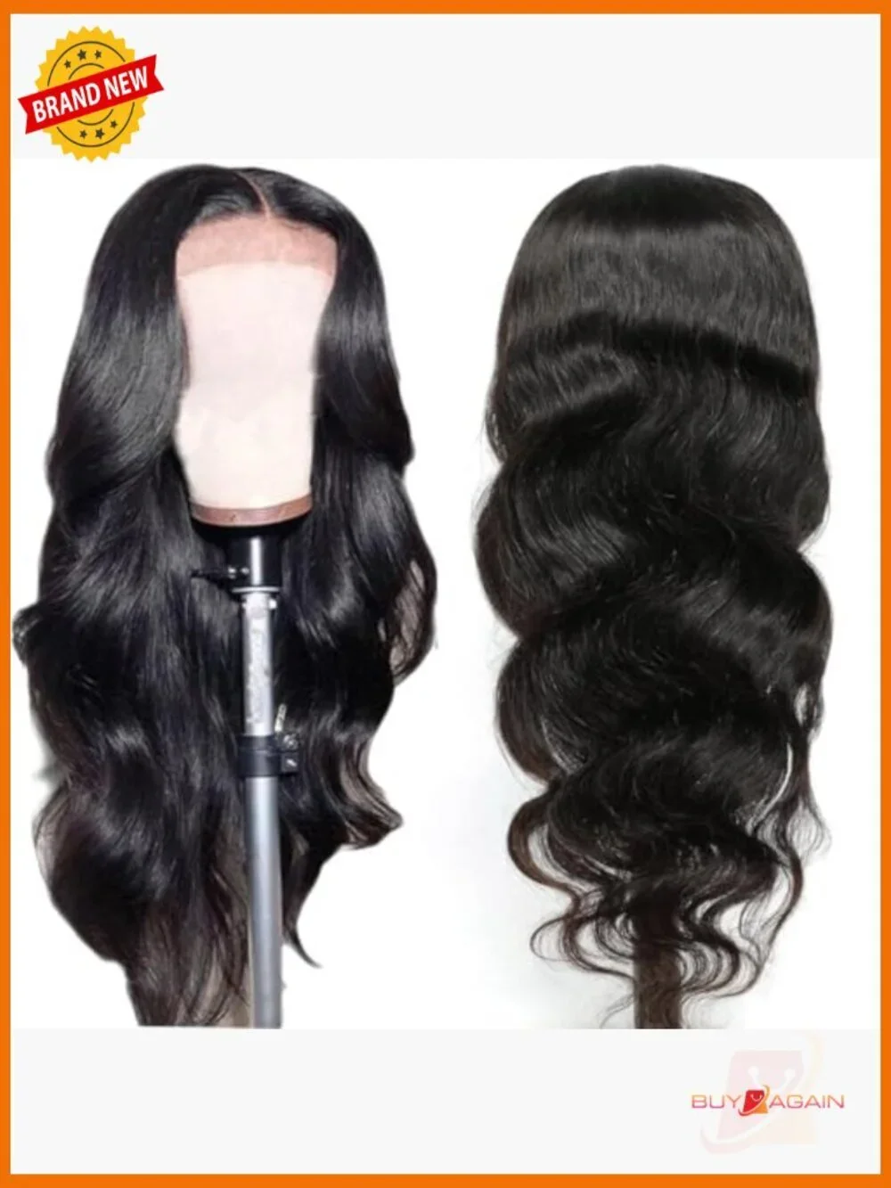 28 Inch Body Wave Lace Front Wig Human Hair Pre Plucked Transparent 13x4 Lace